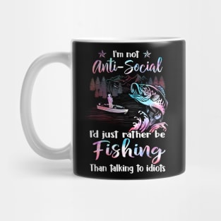 I'd Rather Be Fishing Fisherman Mug